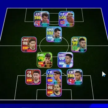 eFootball Accounts Others Android|Show Time Lamine Erling Haaland,Pau Cubarsi,Alexander Sorloth,Manuel Akanji|3 Epic David