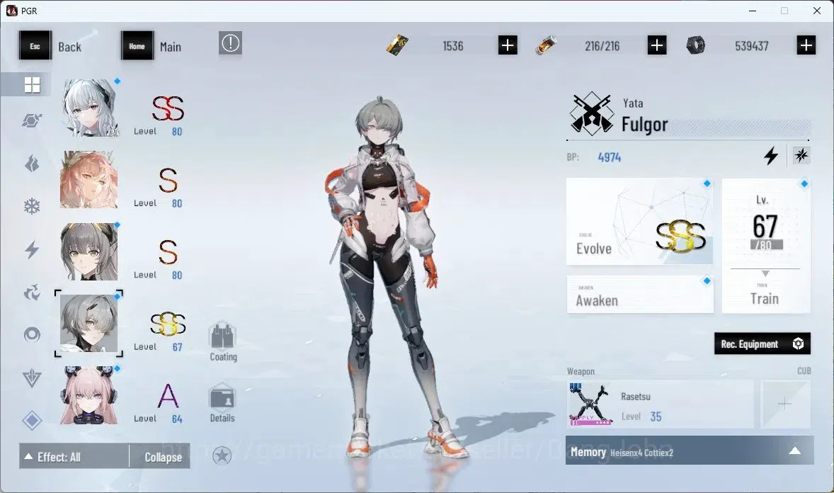 Punishing: Gray Raven Accounts ASIA|Lv 75| [S Daemonissa,S Limpidity,S Parhelion, image 5