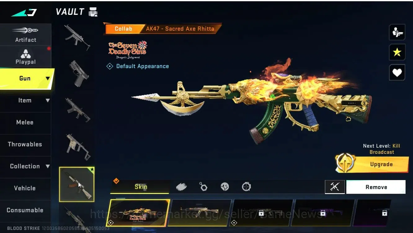 Blood Strike Accounts ASIA|2 ETERNAL[ZERO-Odashadow]+Collab 7DS[M700,AK4 image 14
