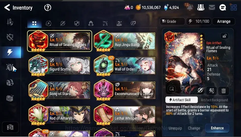 Epic Seven Accounts GLOBAL Unverif|New Era|2 ML(US Choux,SB Aramintha) image 20