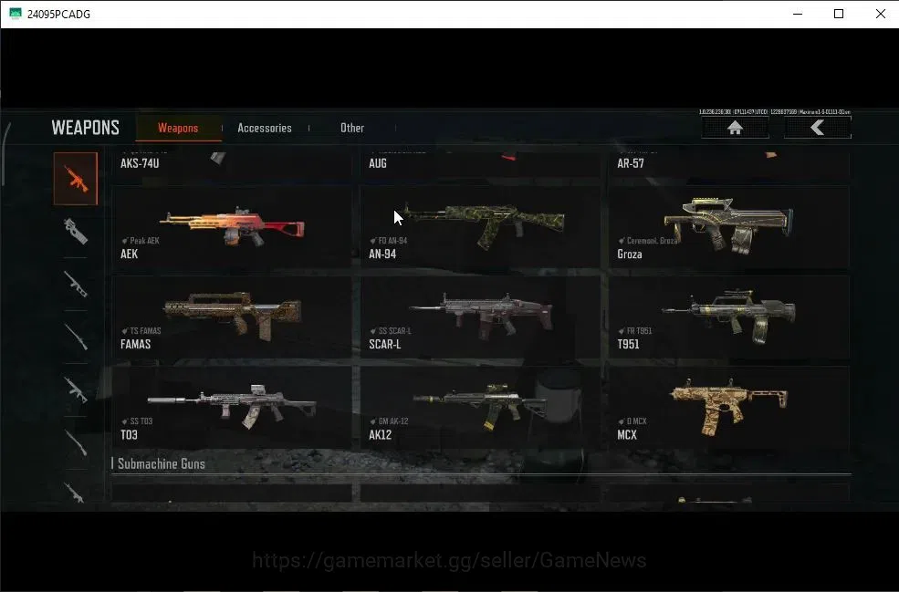 Arena Breakout Accounts High Value MOBILE|Lvl 30|SV 98,6M|CV 85M|7 Set|ET AKM|LS M4A1,CB FAL,ET AK-47N,QS AKS-74U,WP AR-57 7
