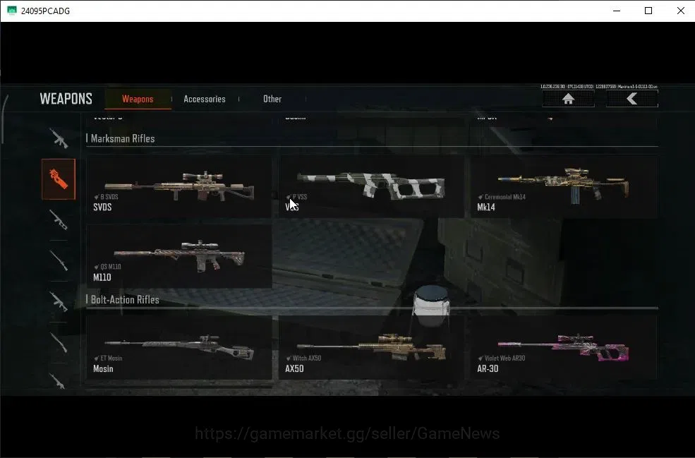 Arena Breakout Accounts High Value MOBILE|Lvl 30|SV 98,6M|CV 85M|7 Set|ET AKM|LS M4A1,CB FAL,ET AK-47N,QS AKS-74U,WP AR-57 9