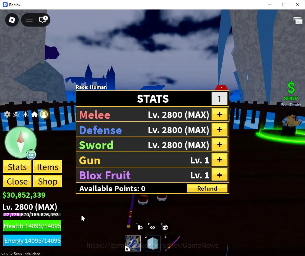 Roblox Accounts Blox Fruit |Lv Max + Ice,GodHuman|30M Beli 57K Fra image 1