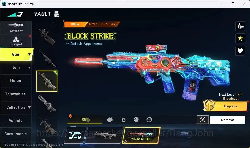 Blood Strike Accounts ASIA | 1 TR Striker: JACK | 1 ULTRA GUN: AR97 - Bi image 2