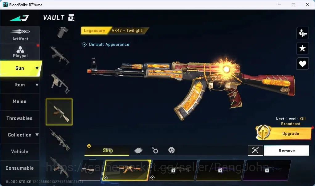 Blood Strike Accounts ASIA | 1 TR Striker: JACK | 1 ULTRA GUN: AR97 - Bi image 6