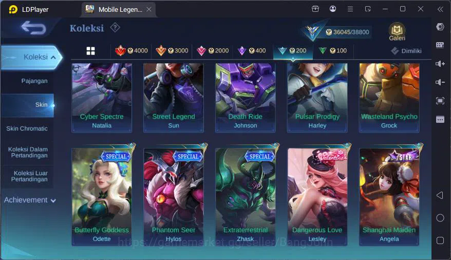 Mobile Legends: Bang Bang Accounts GLOBAL|Hero 122|Skin 168|Kof Karina,Lucky Hanabi+L image 13