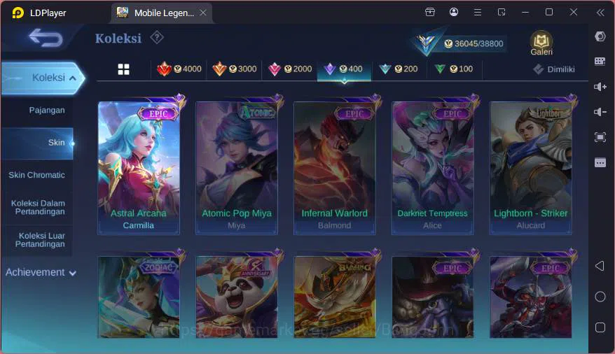 Mobile Legends: Bang Bang Accounts GLOBAL|Hero 122|Skin 168|Kof Karina,Lucky Hanabi+L image 15