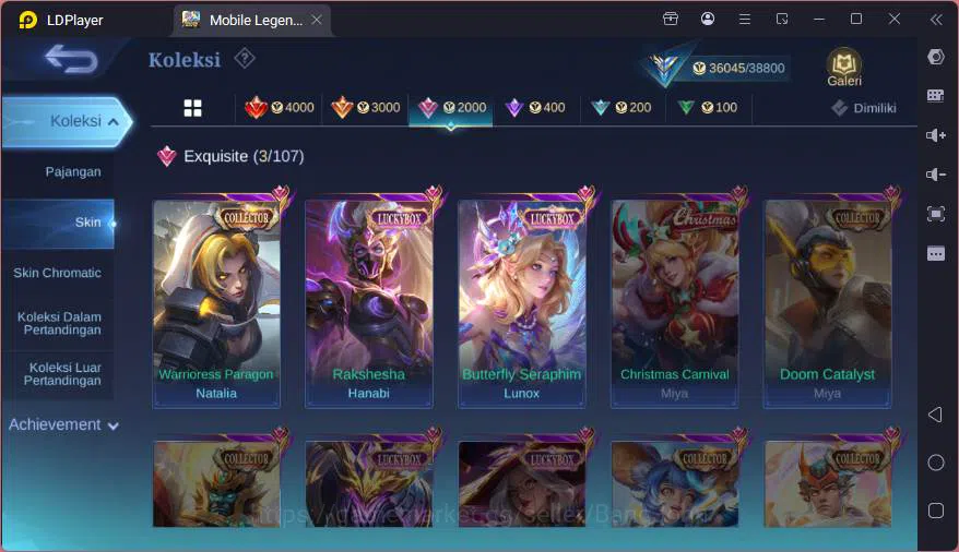 Mobile Legends: Bang Bang Accounts GLOBAL|Hero 122|Skin 168|Kof Karina,Lucky Hanabi+L image 18
