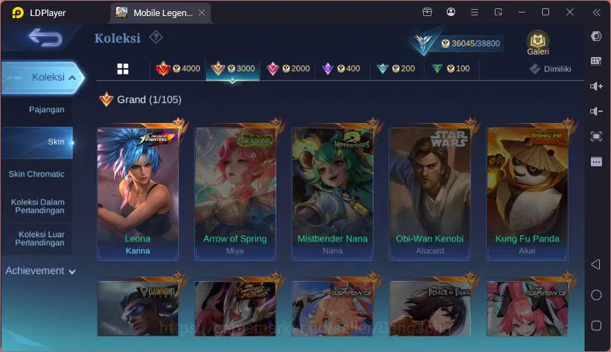 Mobile Legends: Bang Bang Accounts GLOBAL|Hero 122|Skin 168|Kof Karina,Lucky Hanabi+L image 19