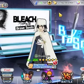 Bleach: Brave Souls Accounts High-End Global |849K BP+50K Orb|End Story|460 PS+7K BS,9K PremAccTicket|Byakuya