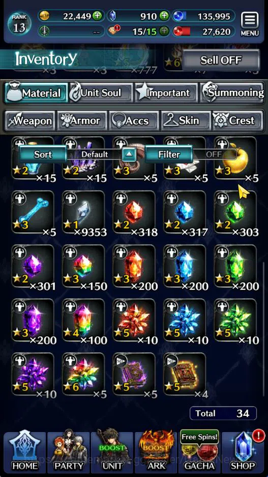 Last Cloudia Accounts GLOBAL|Rank 13|Top Tier Unit [Kanon of the Three S image 10