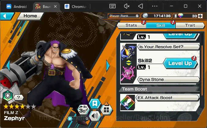 One Piece Bounty Rush Accounts GLOBAL|5 EX|4emperor Teach,FilmZ Zhepyr,5elders Sa image 6