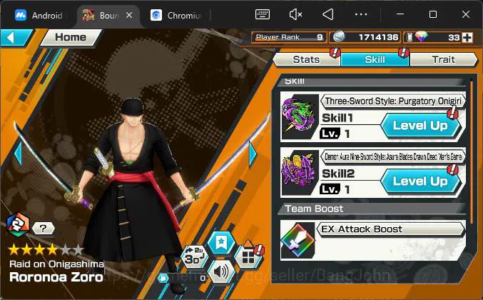 One Piece Bounty Rush Accounts GLOBAL|5 EX|4emperor Teach,FilmZ Zhepyr,5elders Sa image 7
