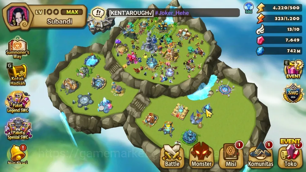 Summoners War: Sky Arena Accounts Mid-Game ASIA Lv 100|Hot 3 LD (Talisman,Kiki,MiYing)|86 Total NB5 + 215 6*Monster|Good 1