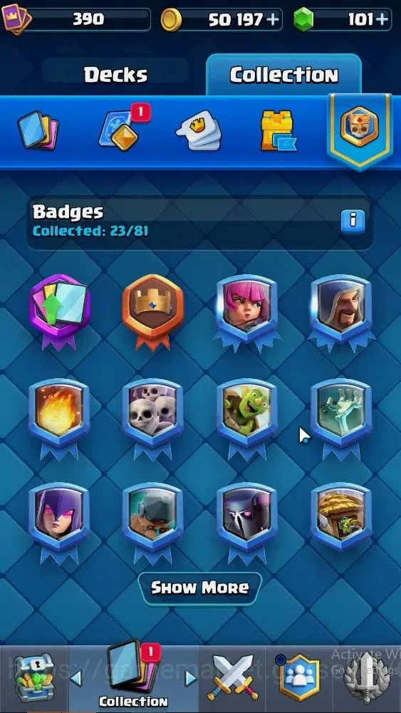 Clash Royale Accounts Lvl 390|KTL 9|Trophy 3334|Card 51|Limited Skin|1 H image 14