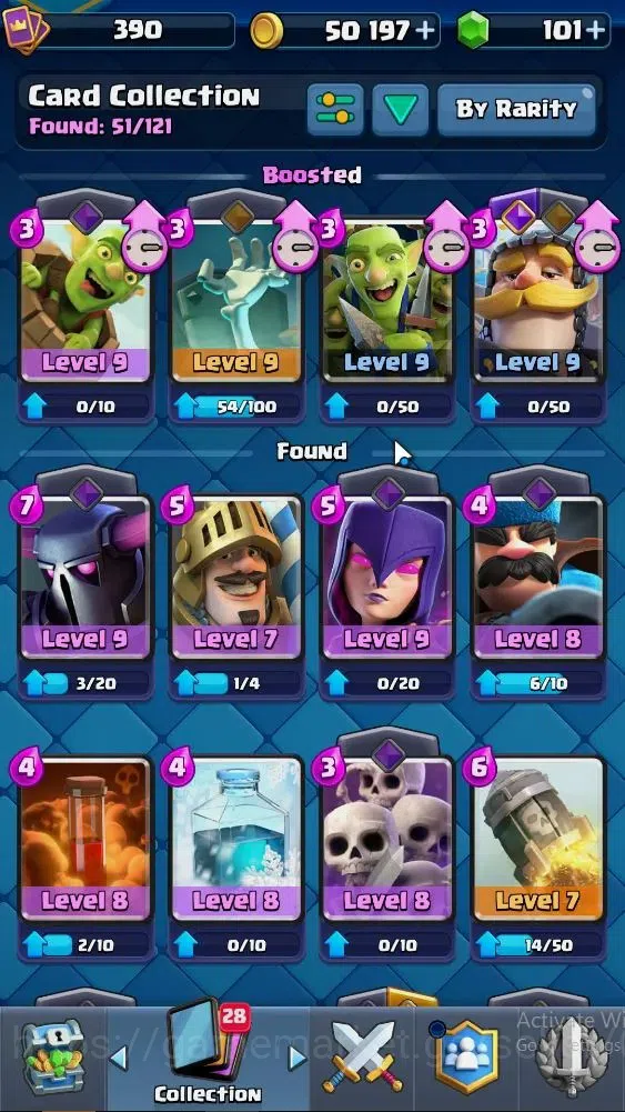 Clash Royale Accounts Lvl 390|KTL 9|Trophy 3334|Card 51|Limited Skin|1 H image 5