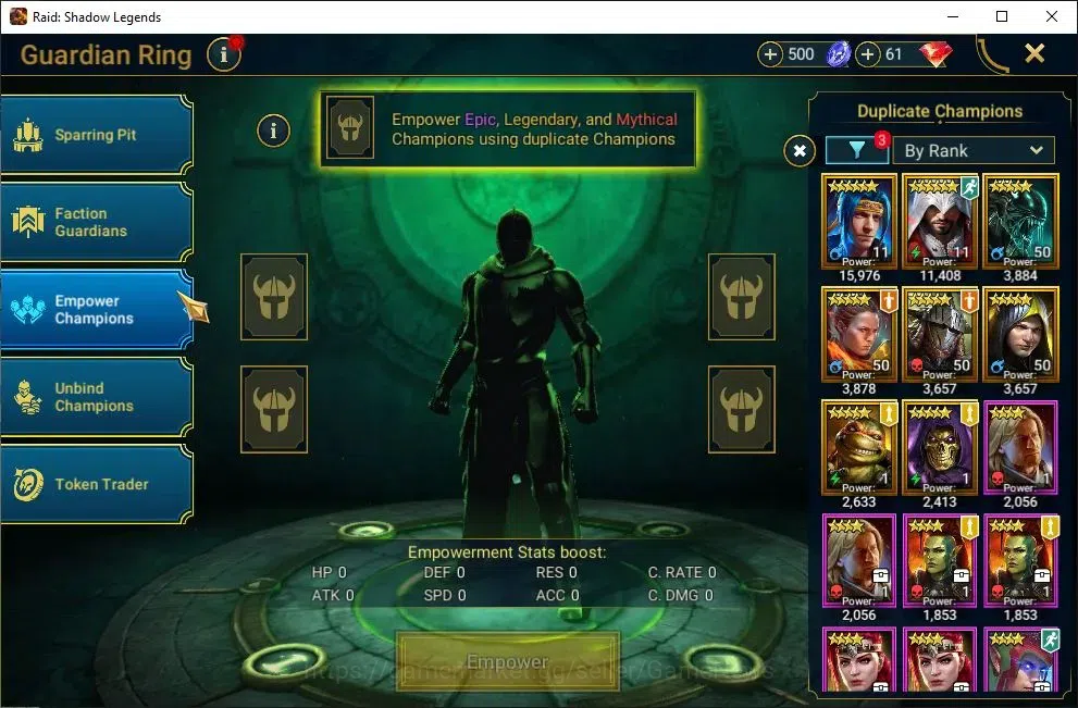 Raid: Shadow Legends Accounts Lv36 1,1M Power|1 Mythic(Galathir)|24 Legend(Ninja image 12