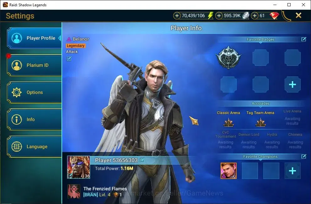 Raid: Shadow Legends Accounts Lv36 1,1M Power|1 Mythic(Galathir)|24 Legend(Ninja image 2
