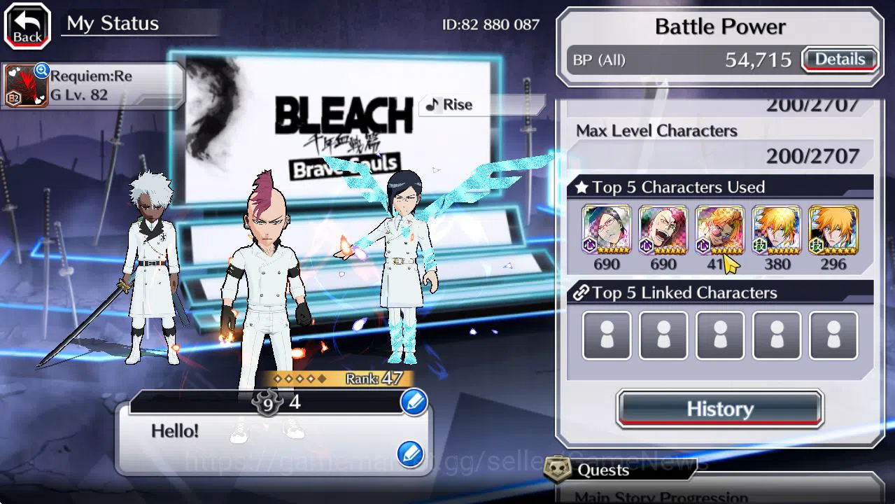 Bleach: Brave Souls Accounts [GLOBAL]6k Orbs+Fresh All Story|TYBW26[BazzB,Uryu] image 3