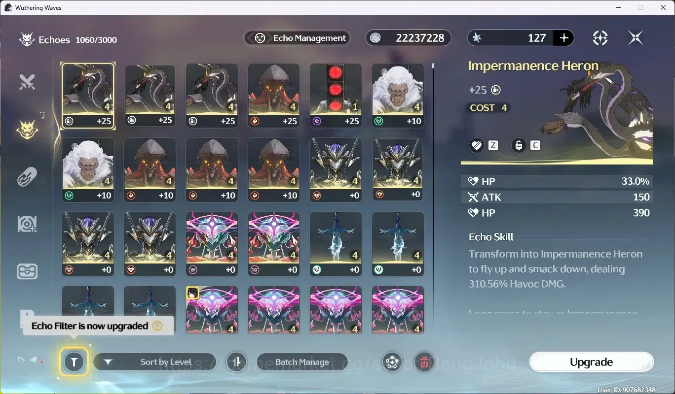 Wuthering Waves Accounts Mid-Game SEA|UL 48|Rank 5|1 Char Limited [Hiyuki RC5 + Sign],Rebecca|Mc Female|TakeMail WW185B 11
