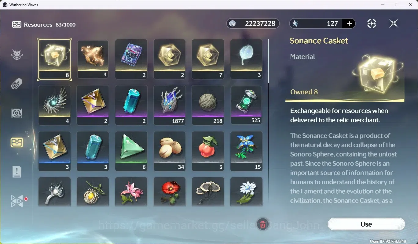 Wuthering Waves Accounts Mid-Game SEA|UL 48|Rank 5|1 Char Limited [Hiyuki RC5 + Sign],Rebecca|Mc Female|TakeMail WW185B 14