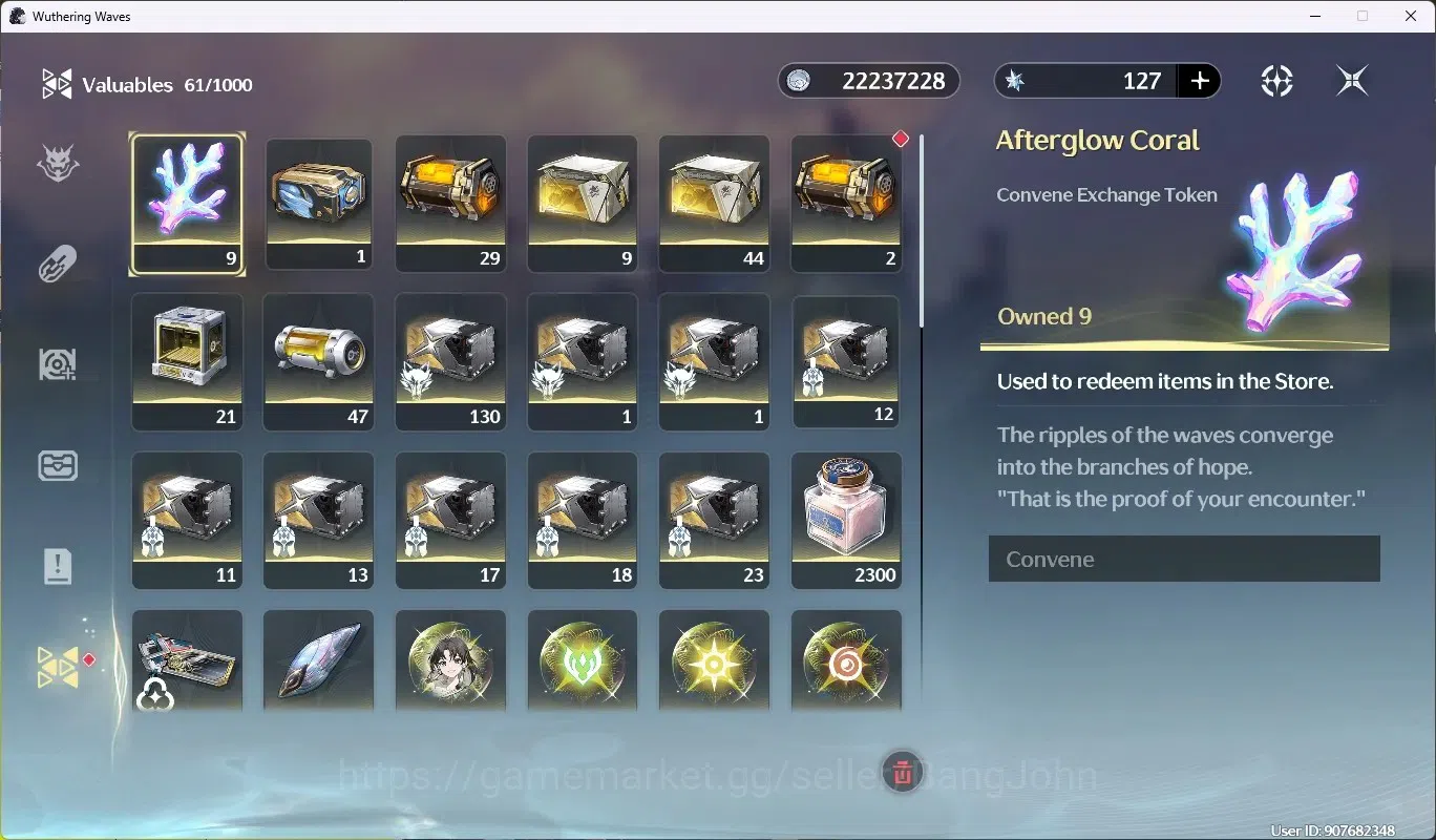Wuthering Waves Accounts Mid-Game SEA|UL 48|Rank 5|1 Char Limited [Hiyuki RC5 + Sign],Rebecca|Mc Female|TakeMail WW185B 16