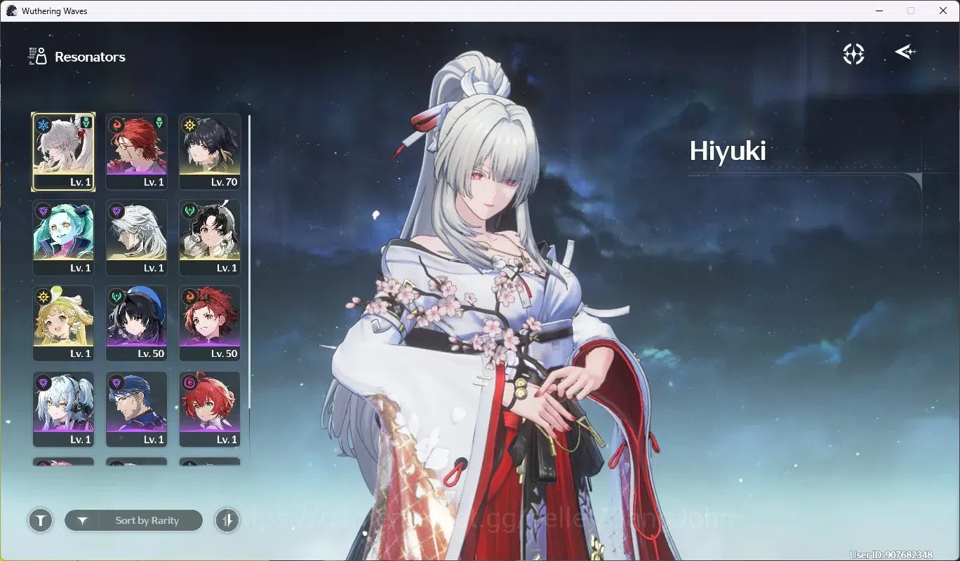 Wuthering Waves Accounts Mid-Game SEA|UL 48|Rank 5|1 Char Limited [Hiyuki RC5 + Sign],Rebecca|Mc Female|TakeMail WW185B 2