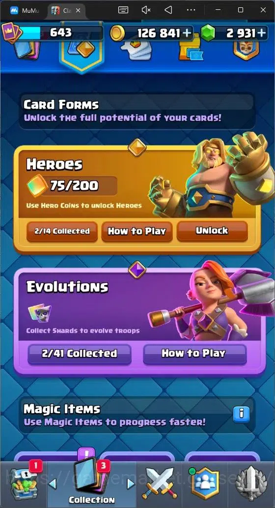 Clash Royale Accounts CL 643|KTL 11|Trophy 4723|Card 91|2 Hero|2 EVO|Are image 10