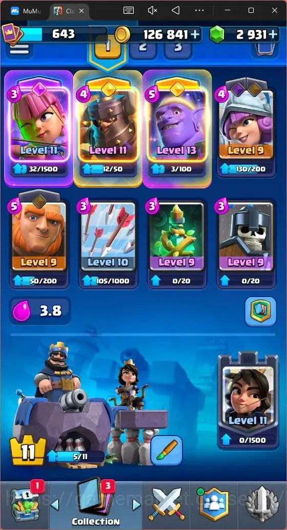 Clash Royale Accounts CL 643|KTL 11|Trophy 4723|Card 91|2 Hero|2 EVO|Are image 15