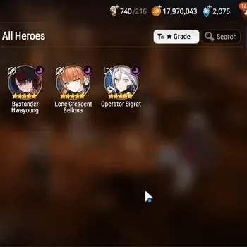 Epic Seven Accounts Starter GLOBAL UnVerif|New Era|3 ML(LC Bellona,B Hwayoung,O Sigret)+Estelle,A Ludwig,TA Coli,Etc|5K