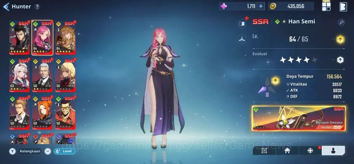 Solo Leveling: ARISE Accounts Power 579K | 11SSR (Goto A5+Sign, Han Semi A4+Sign image 5