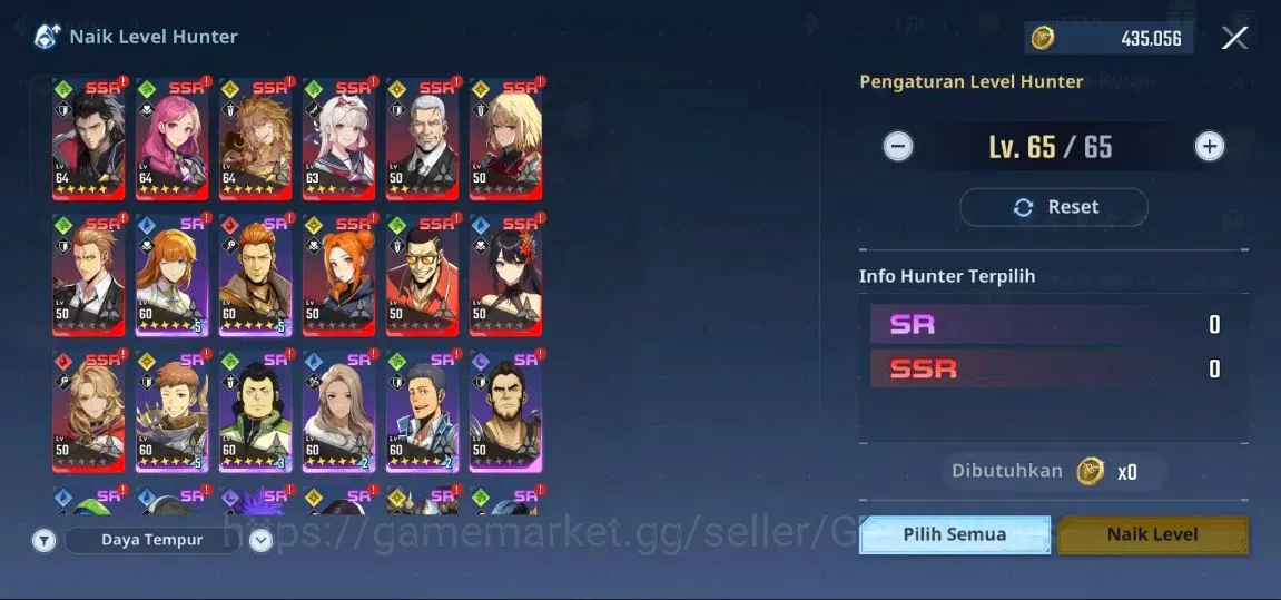 Solo Leveling: ARISE Accounts Power 579K | 11SSR (Goto A5+Sign, Han Semi A4+Sign image 6