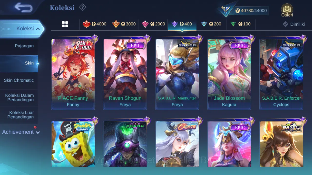Mobile Legends: Bang Bang Accounts Others Hero 92 | skin 188 | cc natalia | epic luo yi | epic pharsa | lunar fest change 12
