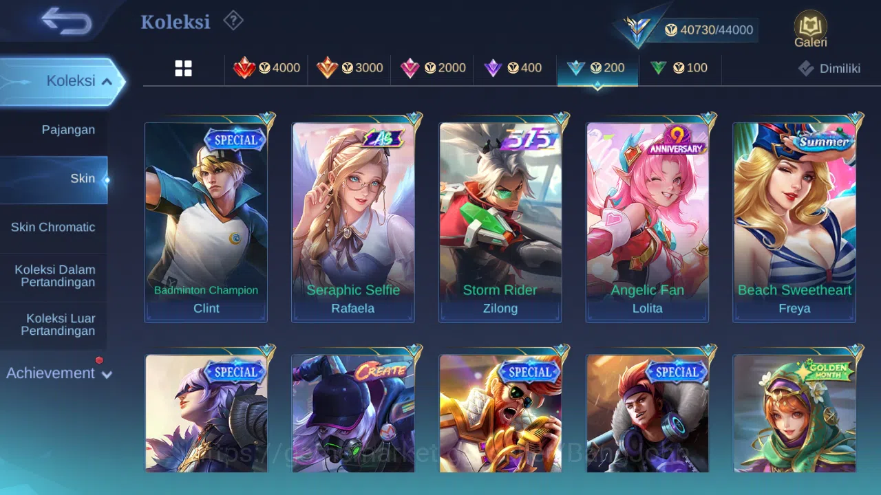 Mobile Legends: Bang Bang Accounts Others Hero 92 | skin 188 | cc natalia | epic luo yi | epic pharsa | lunar fest change 16