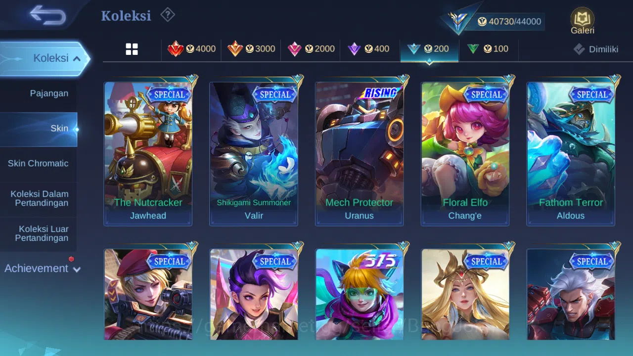 Mobile Legends: Bang Bang Accounts Others Hero 92 | skin 188 | cc natalia | epic luo yi | epic pharsa | lunar fest change 18