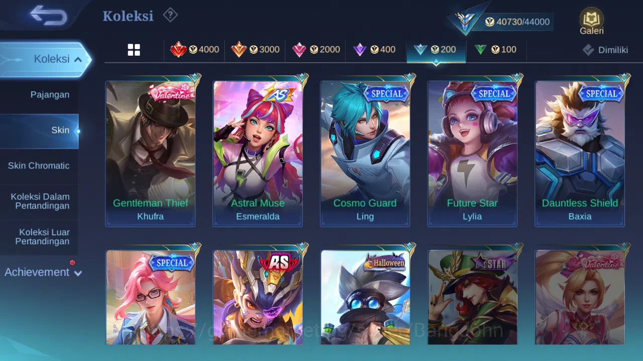 Mobile Legends: Bang Bang Accounts Others Hero 92 | skin 188 | cc natalia | epic luo yi | epic pharsa | lunar fest change 19
