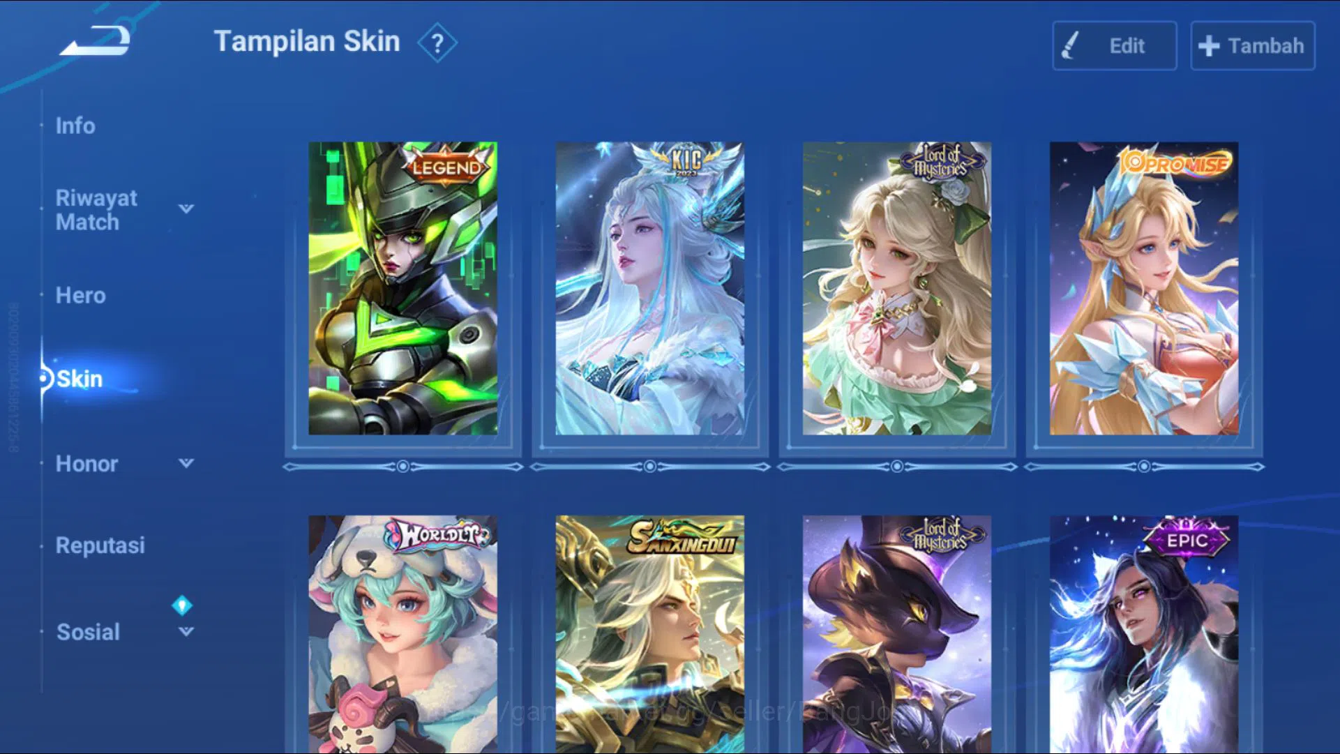 Honor of Kings Accounts [GLOBAL] 53 Heroes & 50 Skins | Legend Lady Sun, K image 4