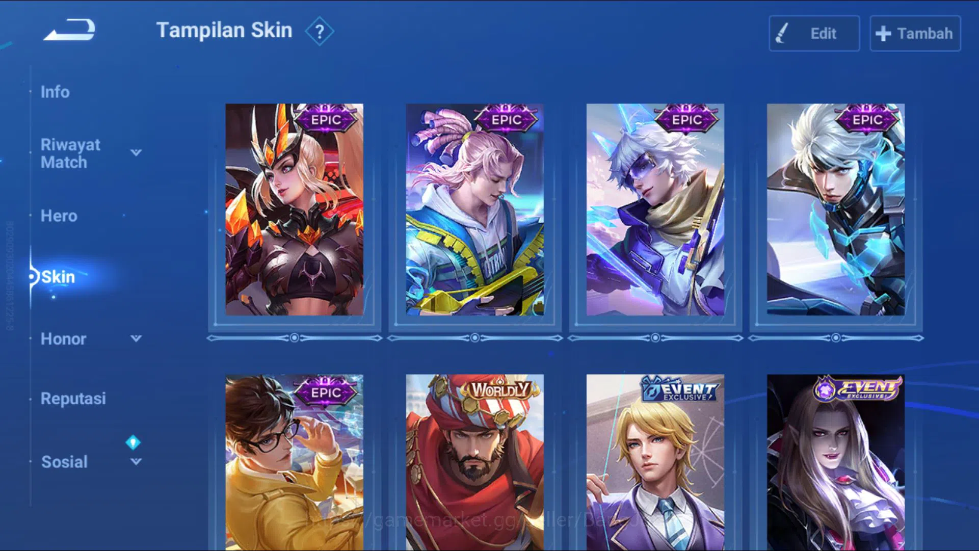Honor of Kings Accounts [GLOBAL] 53 Heroes & 50 Skins | Legend Lady Sun, K image 6