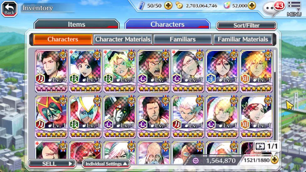 Bleach: Brave Souls Accounts [Global] 52K Orbs|Gisele,Candice TYBW26,Ganju,Uryu image 13