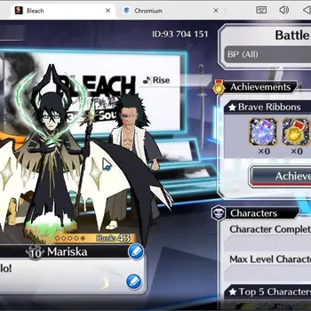 Bleach: Brave Souls Accounts Starter Global |Starter Fresh|10,277 Orb(*5 Chars) | Ichigo,Ulquiorra,Kenpachi | 208 Max Lv