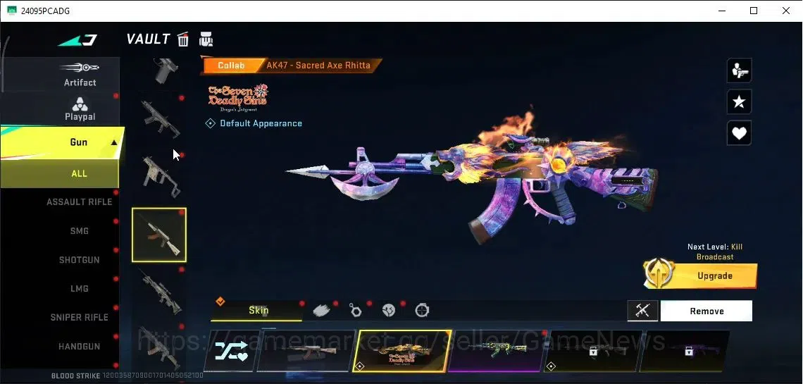 Blood Strike Accounts ASIA|Collab 7DS [AK47,Kar98k,QBZ95]+4 ULTRA [Zero, image 7