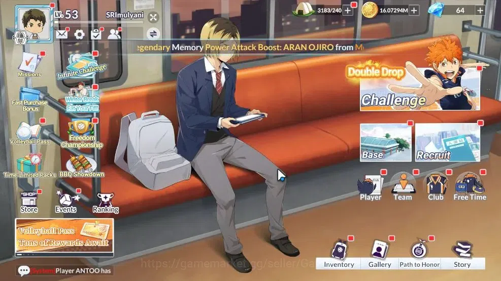 HAIKYU!! FLY HIGH Accounts SEA Lvl 53|4 SP [Kotaro,Keiji,Takanobu Aone,Wakato image 1