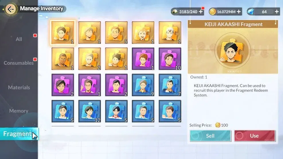 HAIKYU!! FLY HIGH Accounts SEA Lvl 53|4 SP [Kotaro,Keiji,Takanobu Aone,Wakato image 12