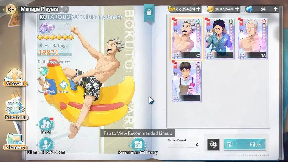 HAIKYU!! FLY HIGH Accounts SEA Lvl 53|4 SP [Kotaro,Keiji,Takanobu Aone,Wakato image 3