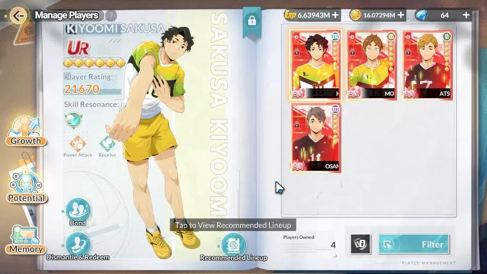 HAIKYU!! FLY HIGH Accounts SEA Lvl 53|4 SP [Kotaro,Keiji,Takanobu Aone,Wakato image 4