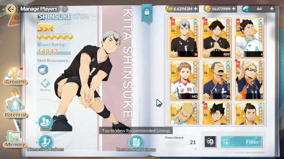 HAIKYU!! FLY HIGH Accounts SEA Lvl 53|4 SP [Kotaro,Keiji,Takanobu Aone,Wakato image 5