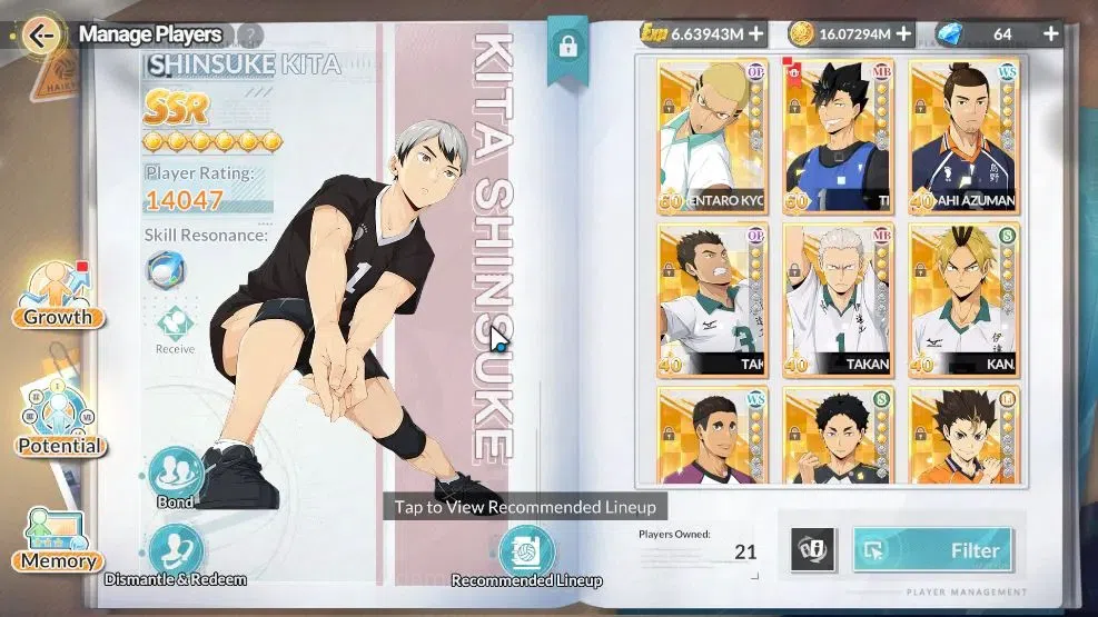 HAIKYU!! FLY HIGH Accounts SEA Lvl 53|4 SP [Kotaro,Keiji,Takanobu Aone,Wakato image 6