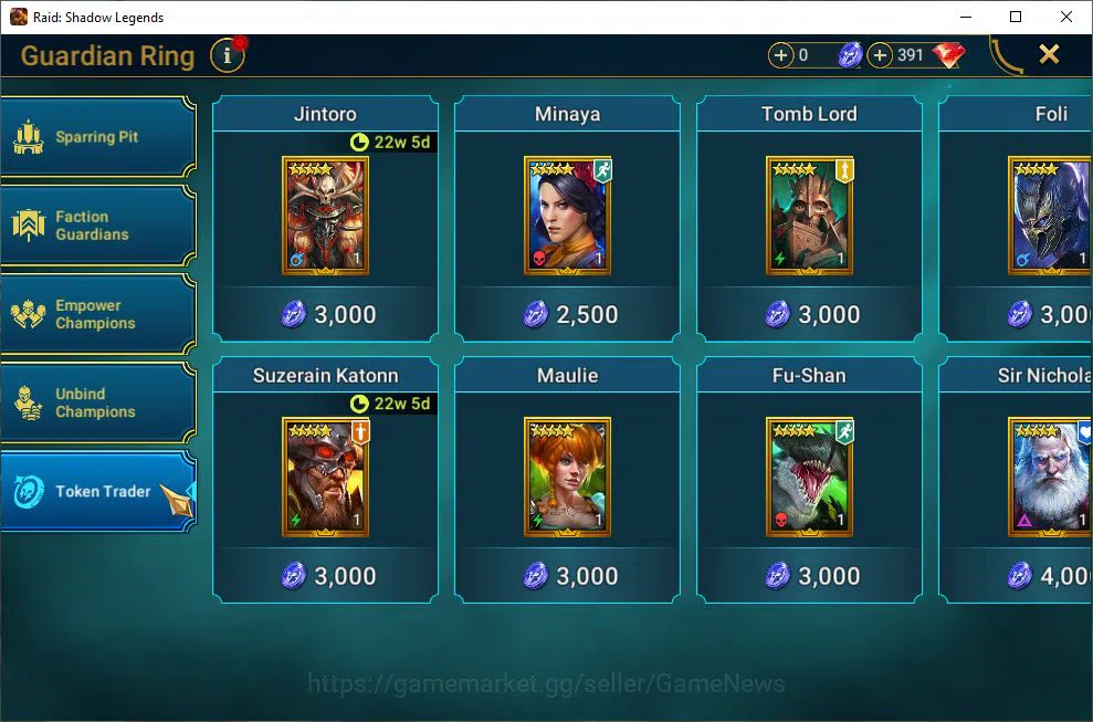 Raid: Shadow Legends Accounts Lv42 1M Power|1 Mythic(Alaz)|19 Legend(Ninja,Alice image 17