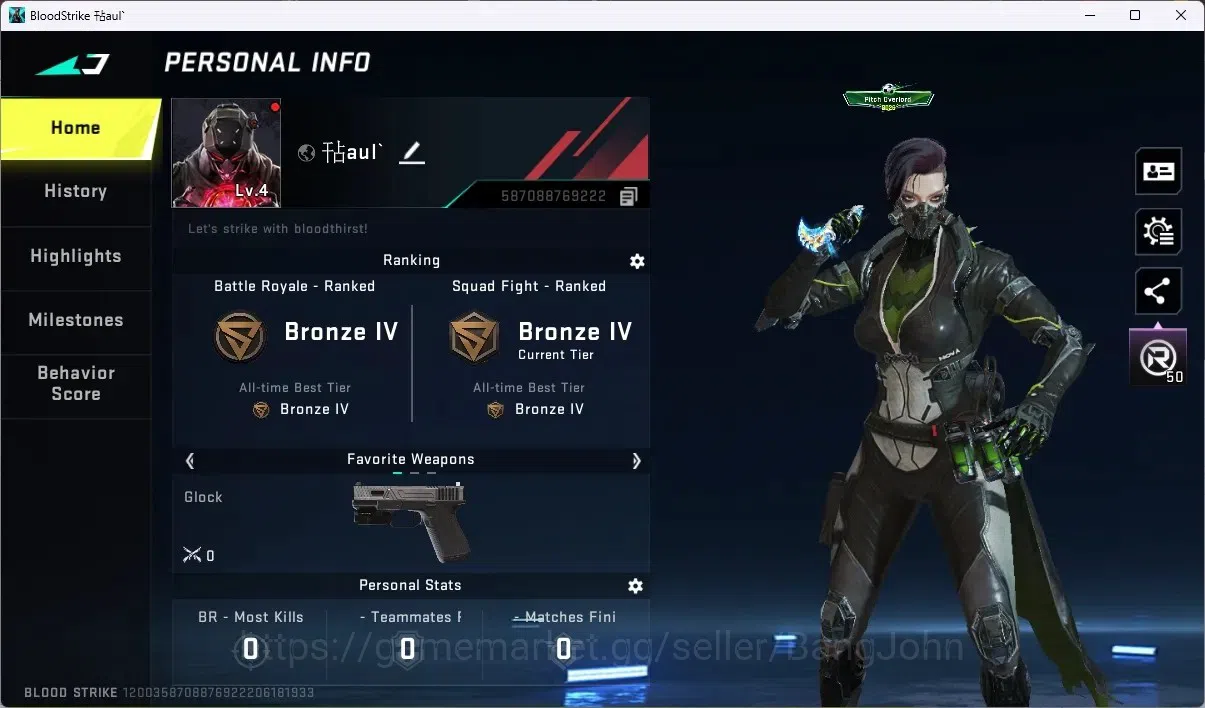 Blood Strike Accounts ASIA | 1 ULTRA MELEE: Talon Knife - Sanctum | 1 UL image 1