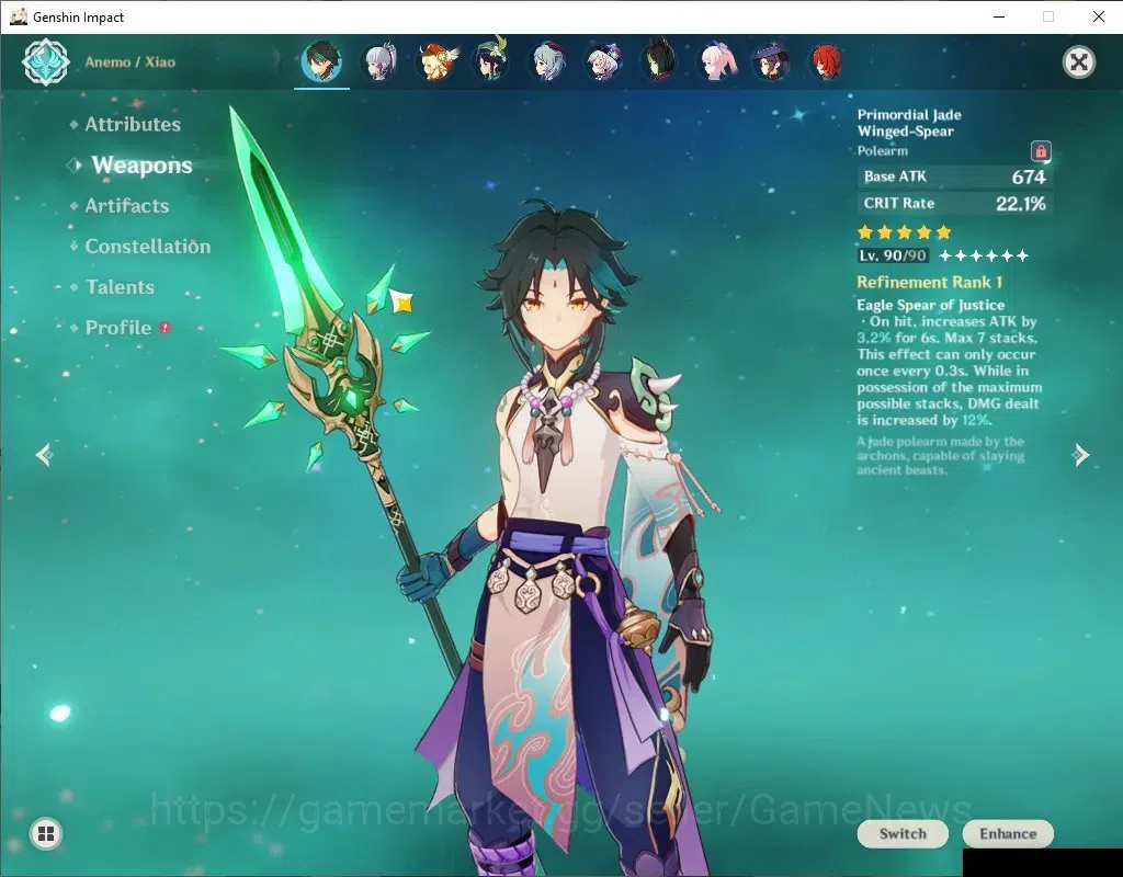 Genshin Impact Accounts ASIA|AR 58|10 Limited+5(*5Wep)|Xiao+Sign,Neuvilett image 4